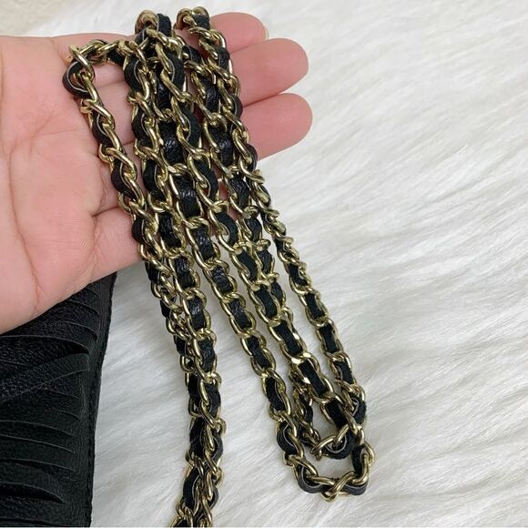 Steve Madden Black Fringe Crossbody/Shoulder Bag - Picture 9 of 14